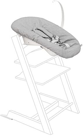 Stokke Tripp Trapp Newborn Set, Grigio si Trasforma in una sedia per neonati fino a 9 kg Confortevole, sicuro e facile da usare Compatibile con i modelli prodotti dal maggio 2003