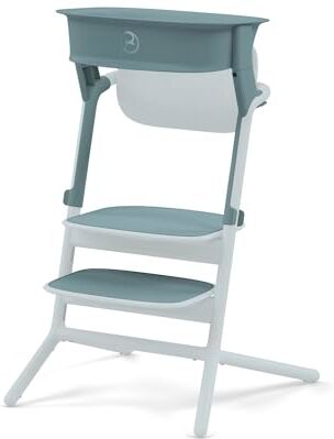 Cybex Gold LEMO Learning Tower Set, Per Trasformare il Seggiolone LEMO in Torre di Apprendimento, 1-5 Anni (fino a 25 kg), 2 Tappetini Antiscivolo un Silicone per Sedile e Poggiapiedi, Stone Blue