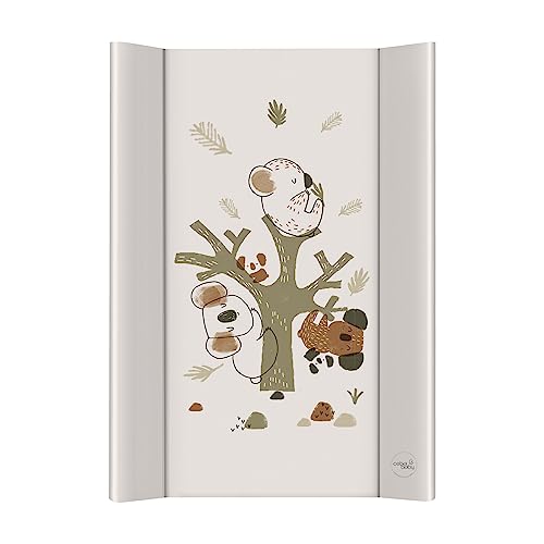 Ceba Baby ® Fasciatoio da Tavolo rigido 70x50 cm 2 Cunei Fasciatoio da Lettino Lavabile Fasciatoio da Culla per Bambine e Bambini Koala