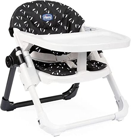 Chicco Chairy Rialzo Sedia per Bambini 6 Mesi, 3 Anni (15 kg) Trasformabile in Seggiolino Pappa Evolutivo Portatile e Regolabile, Sweet Dog, Nero