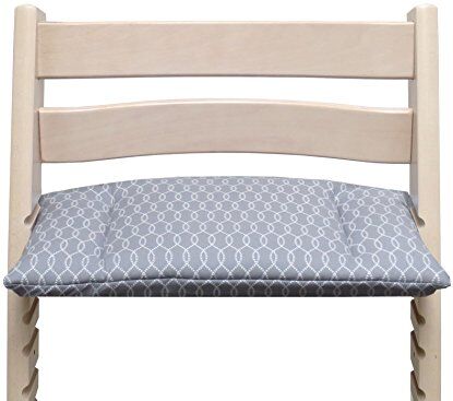 Blausberg Baby Cuscino per seggiolone Stokke Tripp Trapp (grigio blu), tutti i materiali certificati Oeko-Tex ® Standard 100, 100% made in Amburgo, Germania