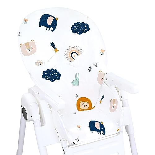 Totsy Baby Riduttore per seggiolone impermeabile cuscino per sedile sedia per bambini universalmente adatto 1. Arcobaleno