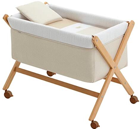 Cambrass Culla X Di Legno Une Vichy10 Beige/Natural 55X87X74 Cm