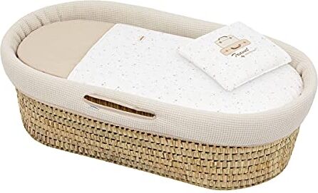 Cambrass Quilted Basket Une Sky Beige 39x80x25 cm