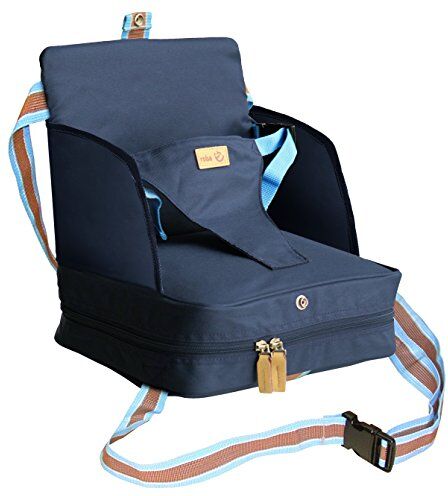 roba Seggiolino Gonfiabile per Bambini Booster Seat, Parti Laterali Rialzate, Leggero e Trasportabile, per Viaggi e Casa, Adatto a Tutti i Sedili, Blu Scuro