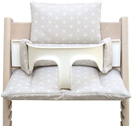 Blausberg Baby – Cuscini Tripp Trapp (Happy Star Beige) tutti i materiali certificati Oeko-Tex Standard 100-100% prodotti in Amburgo