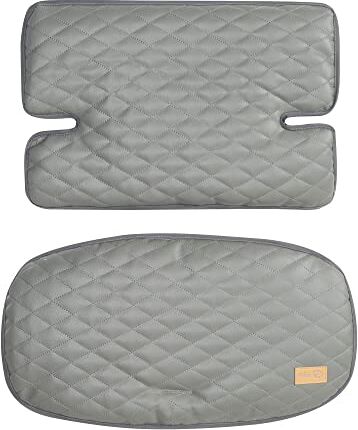 roba Cuscino per Seggiolone Sit Up Luxe, Set 2 Pezzi per Seggioloni della Serie Sit Up Flex, Riduttore di Seduta Impermeabile, Design Stone Quilted, Imbottito, Antimacchia, Grigio Scuro