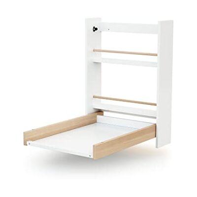 AT4 Fasciatoio pieghevole a parete/muro ESSENTIEL legno Bianco/Faggio 78 x 56 x 78 cm AT4 Fasciatoio pieghevole a parete/muro ESSENTIEL legno Bianco/Faggio 78 x 56 x 78 cm