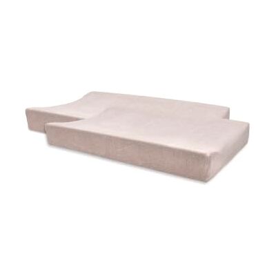 Jollein Materassino per fasciatoio in spugna, 50 x 70 cm, confezione da 2 pezzi, in cotone, certificato Oeko-Tex, rosa seta Jollein Materassino per fasciatoio in spugna, 50 x 70 cm, confezione da 2 pezzi, in cotone, certificato Oeko-Tex, rosa seta