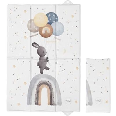 Ceba Baby Materassino fasciatoio pieghevole, 40 x 60 cm, da viaggio, Basic (Rainbow Walk) Ceba Baby Materassino fasciatoio pieghevole, 40 x 60 cm, da viaggio, Basic (Rainbow Walk)
