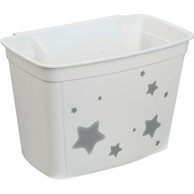 keeeper Contenitore Portaoggetti da Appendere, Stars, 4 L, Resistente ai Graffi, Ottimo per Pannolini e Cosmetici, Janek, Bianco keeeper Contenitore Portaoggetti da Appendere, Stars, 4 L, Resistente ai Graffi, Ottimo per Pannolini e Cosmetici, Janek, Bianco