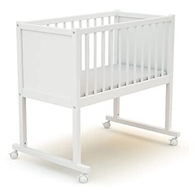 AT4 Culla bambini CONFORT legno Bianco 40 x 80-86 x 58 x 80 cm AT4 Culla bambini CONFORT legno Bianco 40 x 80-86 x 58 x 80 cm