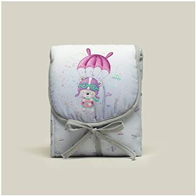 Interbaby Fasciatoio Portatile Pieghevole e impermeabile Paracaidista rosa Interbaby Fasciatoio Portatile Pieghevole e impermeabile Paracaidista rosa