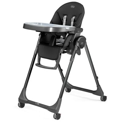 Peg Perego PEG Prima Pappa Follow Me Seggiolone Pappa Neonati Reclinabile, Funzione Sdraietta, 4 ruote, Pieghevole e Ultracompatto, per Bambini da 0 a 3 Anni (0-15 kg), True Black Peg Perego PEG Prima Pappa Follow Me Seggiolone Pappa Neonati Reclinabile, Funzione Sdraietta, 4 ruote, Pieghevole e Ultracompatto, per Bambini da 0 a 3 Anni (0-15 kg), True Black