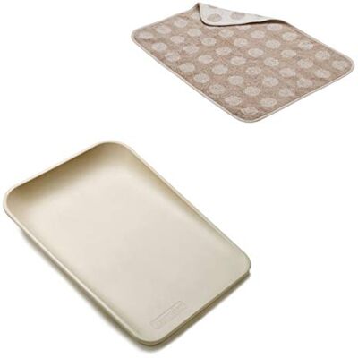 Leander Matty Cuscino fasciatoio, colore cappuccino + topper in colore cappuccino Leander Matty Cuscino fasciatoio, colore cappuccino + topper in colore cappuccino