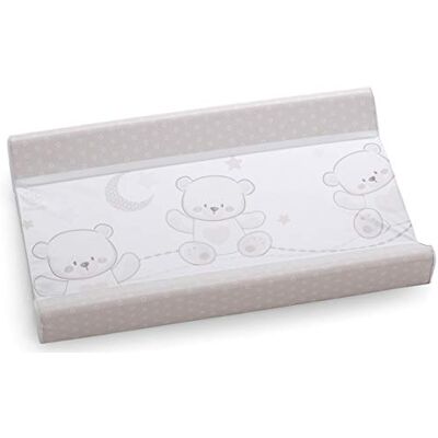Italbaby Materassino fasciatoio in pvc 2 lati, per il cambio del pannolino, universale, misura cm 49x81x10, made in italy, jolie choco Italbaby Materassino fasciatoio in pvc 2 lati, per il cambio del pannolino, universale, misura cm 49x81x10, made in italy, jolie choco