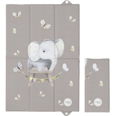Ceba Baby Materassino fasciatoio pieghevole 40 x 60 cm – Materassino fasciatoio da viaggio Basic (Little Elephant) Ceba Baby Materassino fasciatoio pieghevole 40 x 60 cm – Materassino fasciatoio da viaggio Basic (Little Elephant)
