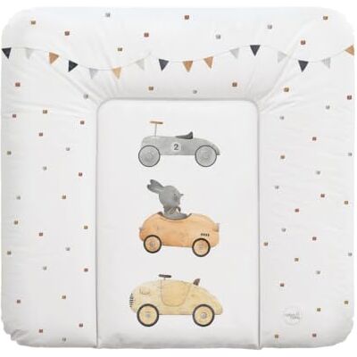 Ceba Baby Materassino per fasciatoio morbido, 75 x 72 cm, per fasciatoio per fasciatoio, Basic, Oeko-Tex® Standard 100 (Bunny Driver) Ceba Baby Materassino per fasciatoio morbido, 75 x 72 cm, per fasciatoio per fasciatoio, Basic, Oeko-Tex® Standard 100 (Bunny Driver)