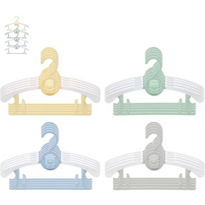 JSF -Set di 20 grucce appendiabiti per bambini, impilabili, con gancio a forma di orsetto, antiscivolo, 4 colori JSF -Set di 20 grucce appendiabiti per bambini, impilabili, con gancio a forma di orsetto, antiscivolo, 4 colori