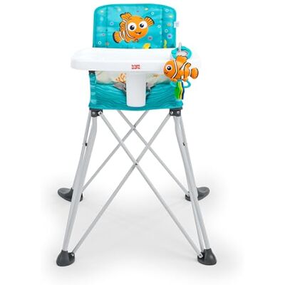 Bright Starts , Seggiolone Portatile Pop ‘N Dine Disney Baby Alla Ricerca di Nemo, con Giocattolo a Ventosa, Uso Interno/Esterno, Chiusura Compatta, 6 Mesi–20 kg Bright Starts , Seggiolone Portatile Pop ‘N Dine Disney Baby Alla Ricerca di Nemo, con Giocattolo a Ventosa, Uso Interno/Esterno, Chiusura Compatta, 6 Mesi–20 kg