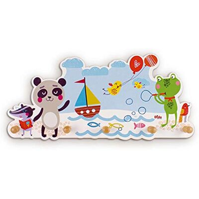 Dida Animaletti al Mare, Attaccapanni da Parete per Bambini, Appendiabiti da muro in Legno per la Cameretta, Stile Montessori, Soluzione Funzionale per Organizzare e Decorare Spazi Infantili Dida Animaletti al Mare, Attaccapanni da Parete per Bambini, Appendiabiti da muro in Legno per la Cameretta, Stile Montessori, Soluzione Funzionale per Organizzare e Decorare Spazi Infantili