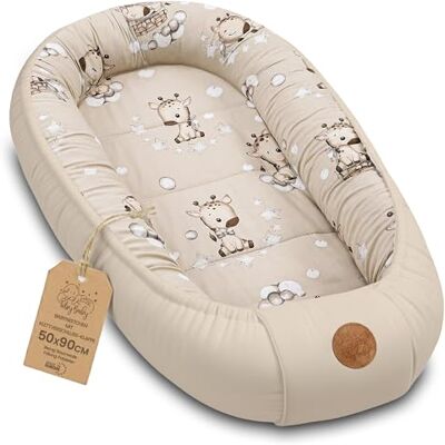 Totsy Baby Riduttore lettino neonato 90x50 cm baby nest trasportabile per neonati nido culla pod cocoonababy babynest antisoffoco Giraffe Totsy Baby Riduttore lettino neonato 90x50 cm baby nest trasportabile per neonati nido culla pod cocoonababy babynest antisoffoco Giraffe