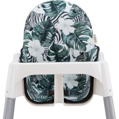 JYOKO KIDS Cuscino per il seggiolone compatibile con Ikea antilop, 100% Cotone, 100% Cotone (Zebra) JYOKO KIDS Cuscino per il seggiolone compatibile con Ikea antilop, 100% Cotone, 100% Cotone (Zebra)