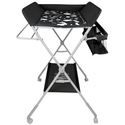 LANTUS Fasciatoio pieghevole per bambini, fasciatoio, portatile, con scomparti, cintura di sicurezza, Pannolini Multifunzionale Portatile per Bagnetto Neonati, fino a 25 kg, 80 * 58 * 90 cm chiaro grigio LANTUS Fasciatoio pieghevole per bambini, fasciatoio, portatile, con scomparti, cintura di sicurezza, Pannolini Multifunzionale Portatile per Bagnetto Neonati, fino a 25 kg, 80 * 58 * 90 cm chiaro grigio
