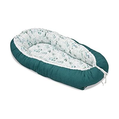 ULLENBOOM Riduttore Lettino Neonato Blu Eucalipto Riduttore Culla 55x95 cm 100% OEKO-TEX e Made in EU, Adatto come Baby Cocoon e Lettino da viaggio ULLENBOOM Riduttore Lettino Neonato Blu Eucalipto Riduttore Culla 55x95 cm 100% OEKO-TEX e Made in EU, Adatto come Baby Cocoon e Lettino da viaggio