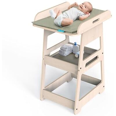 MamaToyz - Masuta de infasat 2 in 1 transformabila in masuta de activitati - Legno Naturale MamaToyz - Masuta de infasat 2 in 1 transformabila in masuta de activitati - Legno Naturale