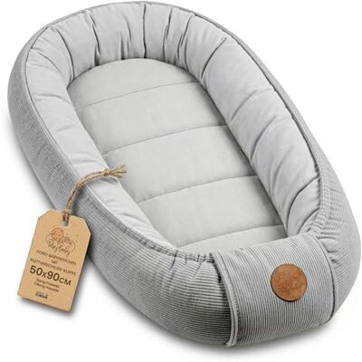 Totsy Baby Baby Nest morbido per Neonato – Nido soffice coccoloso e portatile per Lettino Culla Carrozzina Cameretta Viaggio – accogliente caldo Bimbo e Bimba 90x50 cm Grigio chiaro Velluto a coste Totsy Baby Baby Nest morbido per Neonato – Nido soffice coccoloso e portatile per Lettino Culla Carrozzina Cameretta Viaggio – accogliente caldo Bimbo e Bimba 90x50 cm Grigio chiaro Velluto a coste