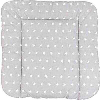 TupTam Materassino per Fasciatoio il cambio Pannolino Bebè, Stelle Grigio, 75 x 85 cm TupTam Materassino per Fasciatoio il cambio Pannolino Bebè, Stelle Grigio, 75 x 85 cm