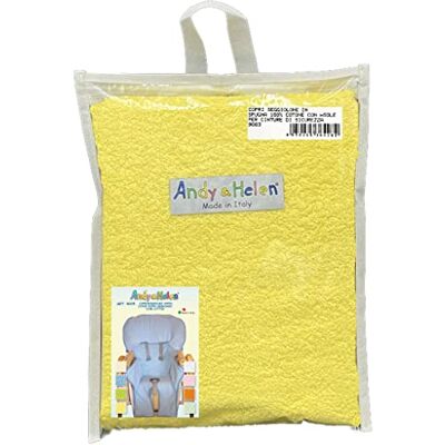 ANDY & HELEN ® Copri seggiolone pappa in spugna. Pratico e comodo da inserire grazie a gli angoli elasticizzati aderisce a tutti i seggioloni pappa Giallo ANDY & HELEN ® Copri seggiolone pappa in spugna. Pratico e comodo da inserire grazie a gli angoli elasticizzati aderisce a tutti i seggioloni pappa Giallo