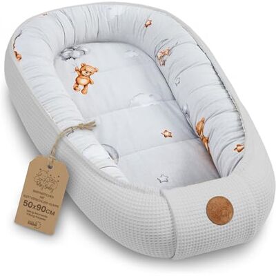 Totsy Baby Nido per Lettino e Culla Neonato 50x90cm – Riduttore avvolgente in Cotone Nido d'Ape – Baby Nest morbido traspirante accogliente per Carrozzina Cameretta Viaggio Orsacchiotti Totsy Baby Nido per Lettino e Culla Neonato 50x90cm – Riduttore avvolgente in Cotone Nido d'Ape – Baby Nest morbido traspirante accogliente per Carrozzina Cameretta Viaggio Orsacchiotti
