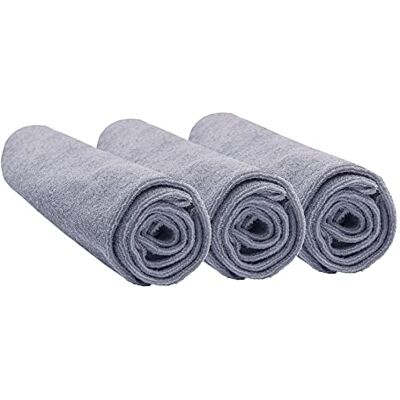 Easy dort Set di 3 fodere per fasciatoio in cotone 50x70 / 55x75 / 50x80 cm Grigio Easy dort Set di 3 fodere per fasciatoio in cotone 50x70 / 55x75 / 50x80 cm Grigio