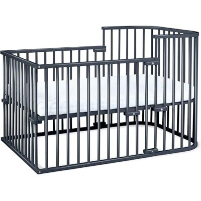 babybay Boxspring Lettino in legno massello di faggio, compatto e trasformabile, altezza regolabile senza livelli preimpostati/lettino per bambini (laccato grigio ardesia) babybay Boxspring Lettino in legno massello di faggio, compatto e trasformabile, altezza regolabile senza livelli preimpostati/lettino per bambini (laccato grigio ardesia)