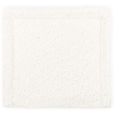 KraftKids Fasciatoio in mussola a pois dorati su bianco, 75 x 70 cm (larghezza x profondità) KraftKids Fasciatoio in mussola a pois dorati su bianco, 75 x 70 cm (larghezza x profondità)