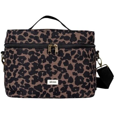 Béaba , Beauty Case Familiare XL 9 L, con Scomparti, Leopardo 9 L, divisorio 4 zone, tasca termica, tasche multiple, doppia zip, tracolla regolabile, passaggio trolley Béaba , Beauty Case Familiare XL 9 L, con Scomparti, Leopardo 9 L, divisorio 4 zone, tasca termica, tasche multiple, doppia zip, tracolla regolabile, passaggio trolley