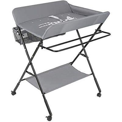 HUOLE Fasciatoio Pieghevole per Bagnetto Neonati,avolo Cambio Pannolini Multifunzionale Portatile,Fasciatoio per Bambini, Tavolo da Massaggio con Tasche a Rete e Salvaspazio HUOLE Fasciatoio Pieghevole per Bagnetto Neonati,avolo Cambio Pannolini Multifunzionale Portatile,Fasciatoio per Bambini, Tavolo da Massaggio con Tasche a Rete e Salvaspazio
