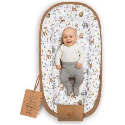 Totsy Baby Nido per Lettino e Culla Neonato 65x120cm – Riduttore avvolgente in Cotone Nido d'Ape – Baby Nest morbido traspirante accogliente per Carrozzina Cameretta Viaggio Marrone Di Cervo Totsy Baby Nido per Lettino e Culla Neonato 65x120cm – Riduttore avvolgente in Cotone Nido d'Ape – Baby Nest morbido traspirante accogliente per Carrozzina Cameretta Viaggio Marrone Di Cervo