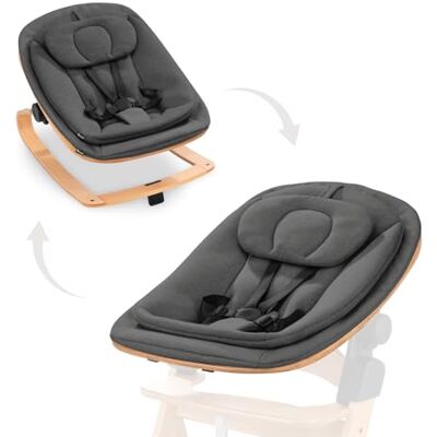 hauck Sdraietta e Riduttore Seggiolone, Highchair Bouncer ECO Deep Grey hauck Sdraietta e Riduttore Seggiolone, Highchair Bouncer ECO Deep Grey