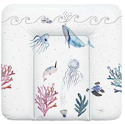 Ceba Baby ® Fasciatoio Materassino Fasciatoio neonato morbido Cuscino Fasciatoio Lavabile per bambine e bambini certificato Öko-Tex impermeabile 75x72 cm oceano Ceba Baby ® Fasciatoio Materassino Fasciatoio neonato morbido Cuscino Fasciatoio Lavabile per bambine e bambini certificato Öko-Tex impermeabile 75x72 cm oceano
