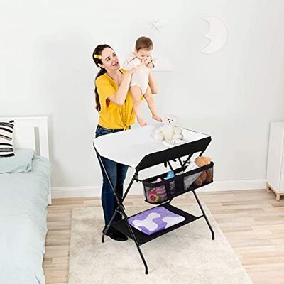 RELOVE Fasciatoio Pieghevole per Bagnetto Neonati Tavolo Cambio Pannolini Multifunzionale Portatile con Vaschetta 2in1, Altezza Regolabile RELOVE Fasciatoio Pieghevole per Bagnetto Neonati Tavolo Cambio Pannolini Multifunzionale Portatile con Vaschetta 2in1, Altezza Regolabile