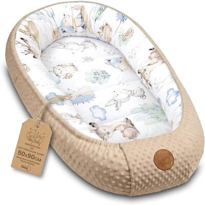 Totsy Baby Baby Nest morbido per Neonato – Nido soffice coccoloso e portatile per Lettino Culla Carrozzina Cameretta Viaggio – accogliente caldo Bimbo e Bimba 90x50 cm Riccio cachi Totsy Baby Baby Nest morbido per Neonato – Nido soffice coccoloso e portatile per Lettino Culla Carrozzina Cameretta Viaggio – accogliente caldo Bimbo e Bimba 90x50 cm Riccio cachi