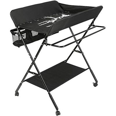 LANTUS Fasciatoio Pieghevole per Neonato con Struttura Stabile,Fasciatoio per Bambini, Salva Spazio, per Cambio Pannolino,4 ruote con freno,Fasciatoio Portatile con Scomparti Portaoggetti LANTUS Fasciatoio Pieghevole per Neonato con Struttura Stabile,Fasciatoio per Bambini, Salva Spazio, per Cambio Pannolino,4 ruote con freno,Fasciatoio Portatile con Scomparti Portaoggetti