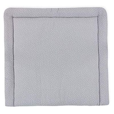 KraftKids Materassino fasciatoio in mussola grigio a pois, 78 x 78 cm (larghezza x profondità) KraftKids Materassino fasciatoio in mussola grigio a pois, 78 x 78 cm (larghezza x profondità)