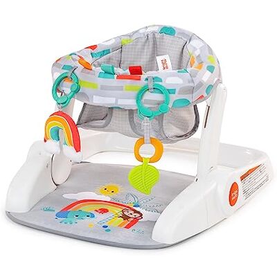 Bright Starts , Seggiolino da pavimento a 2 posizioni Learn-to-Sit, con giocattoli, unisex, 4-12 mesi, Playful Paradise Bright Starts , Seggiolino da pavimento a 2 posizioni Learn-to-Sit, con giocattoli, unisex, 4-12 mesi, Playful Paradise