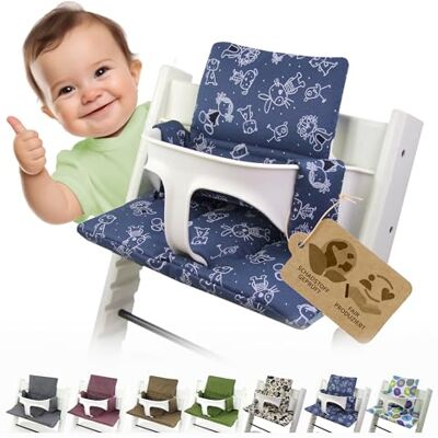 Babys-Dreams Cuscini per seggiolone per bambini Stokke Tripp Trapp, cuscini sostitutivi, 20 colori a scelta, 2 pezzi Babys-Dreams Cuscini per seggiolone per bambini Stokke Tripp Trapp, cuscini sostitutivi, 20 colori a scelta, 2 pezzi