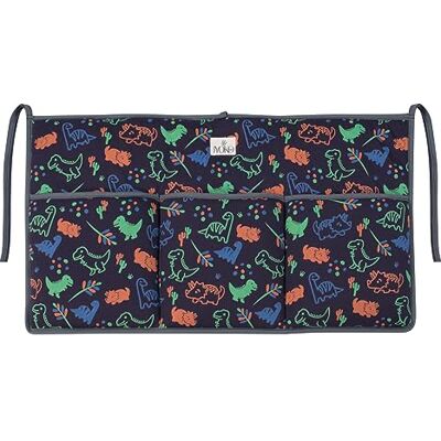 JYOKO KIDS Organizer per culla, portaoggetti sospeso in cotone, imbottito (Happy Dino) JYOKO KIDS Organizer per culla, portaoggetti sospeso in cotone, imbottito (Happy Dino)