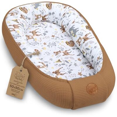 Totsy Baby Nido per Lettino e Culla Neonato 50x90cm – Riduttore avvolgente in Cotone Nido d'Ape – Baby Nest morbido traspirante accogliente per Carrozzina Cameretta Viaggio Marrone Di Cervo Totsy Baby Nido per Lettino e Culla Neonato 50x90cm – Riduttore avvolgente in Cotone Nido d'Ape – Baby Nest morbido traspirante accogliente per Carrozzina Cameretta Viaggio Marrone Di Cervo